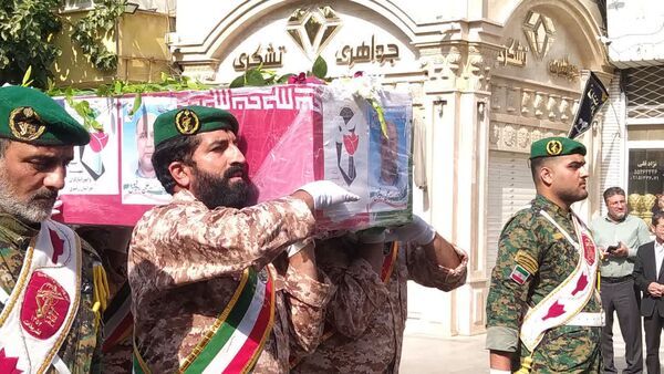 مراسم تشییع پیکر شهید جانباز «علی رفیعی» در کاشمر 