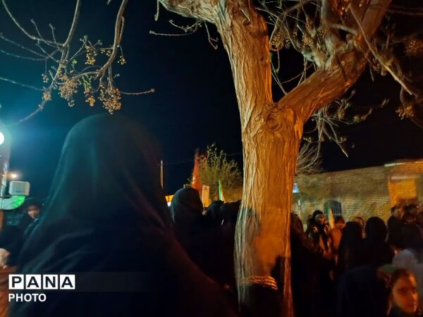راهپیمایی شبانه مردم شهید پرور روستای مهدی آباد خلیل آباد 