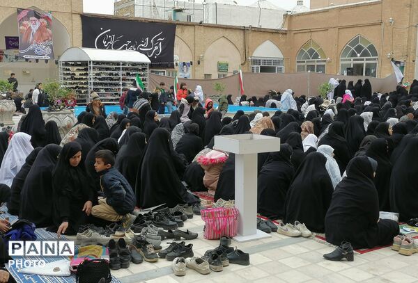 نماز جمعه روز قدس در مسجد جامع شهرستان خلیل‌آباد
