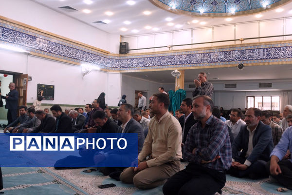 مراسم اربعین شهدای خدمت در اداره‌کل آموزش و پرورش استان فارس