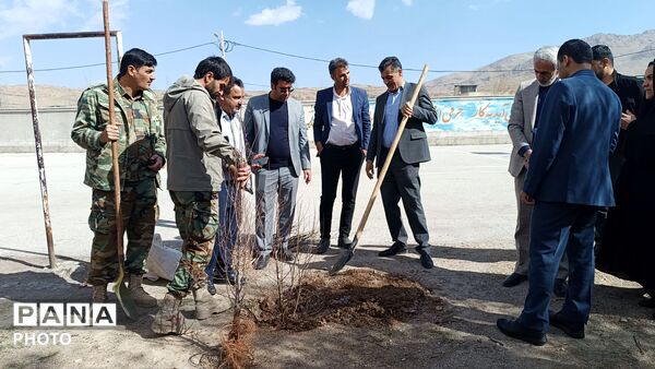 کاشت نهال در مدرسه خدیجه کبری شلمزار