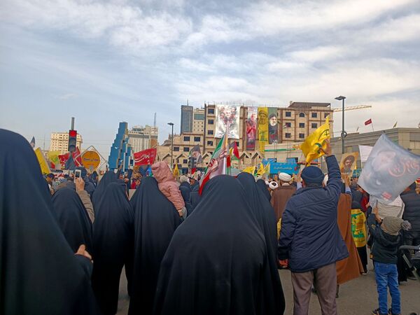 مراسم تشیع نمادین پیکر شهید سید حسن نصرالله در مشهد