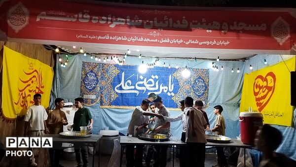 موکب مسجد فدائیان شاهزاده قاسم نیشابور   در مهمانی کیلومتری  عید غدیر خم 