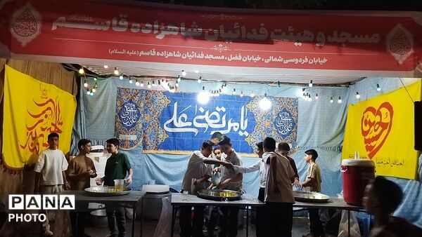 موکب مسجد فدائیان شاهزاده قاسم نیشابور   در مهمانی کیلومتری  عید غدیر خم 