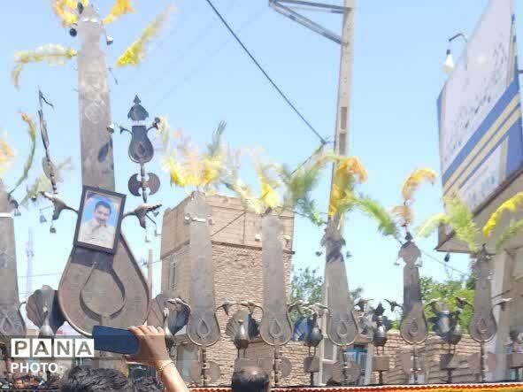 در هشتمین روز ماه محرم طنین نوای یا حسین در کوچه‌های فدافن پیچید
