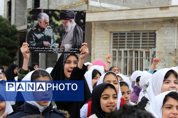 گرامیداشت حماسه ۹ دی در  شهر درق 