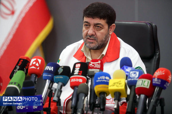 نشست خبری رئیس سازمان جمعیت هلال احمر 