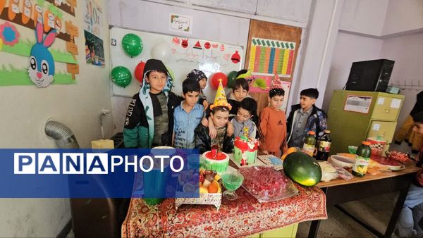 جشن یلدایی در مدرسه دکتر عسکریان یاسوج