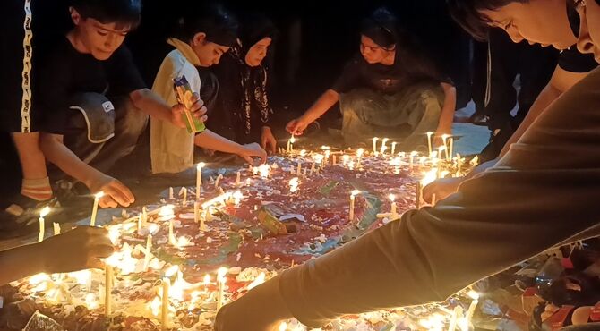 پلدختر غرق در سوگ شام غریبان حسینی شد