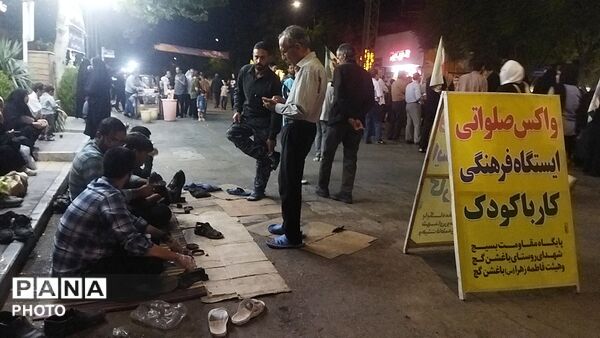 موکب واکس صلواتی روستای باغشن گچ نیشابور در صدمین شب 