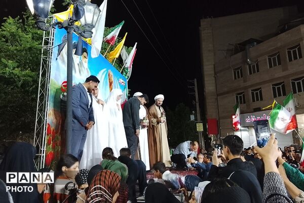 مراسم تجلیل از 2 زوج جوان در شبهای عهد و پیمان