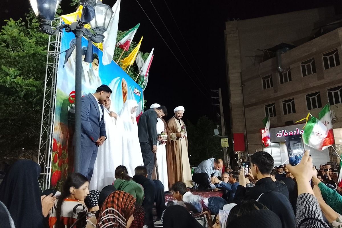 مراسم تجلیل از 2 زوج جوان در شبهای عهد و پیمان