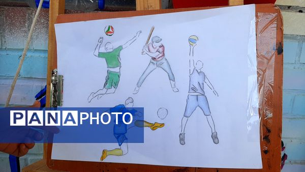 مراسم نمادین هفته تربیت‌بدنی و ورزش در دبیرستان هفده شهریور شهرستان فیروزکوه