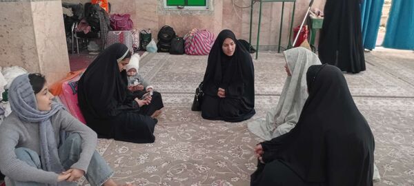 مراسم معنوی اعتکاف در مسجد جامع روستای نقاب خلیل آباد