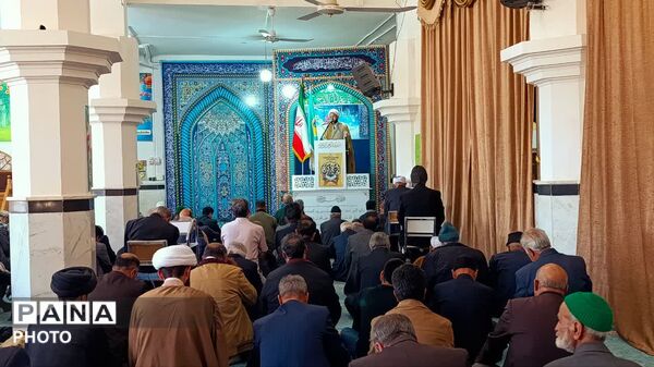 نخستین نماز جمعه ماه مبارک رمضان در شهرستان خلیل‌آباد 
