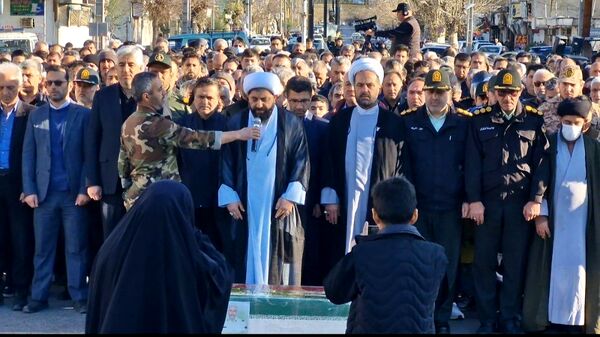 تشییع پیکر شهید ابوالفضل عرب در شهرستان گالیکش