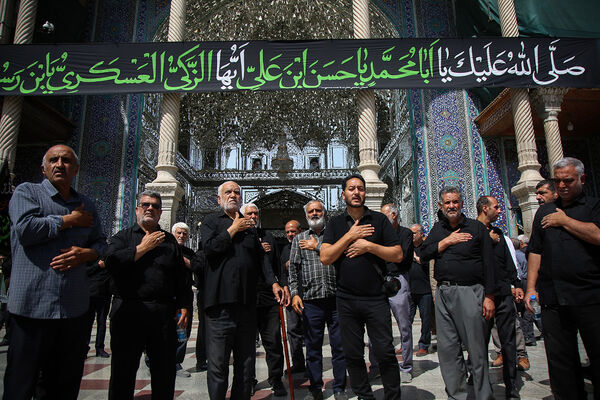 مراسم عزاداری سالروز شهادت امام حسن عسگری(ع) در قم
