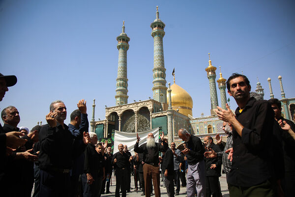 مراسم عزاداری سالروز شهادت امام حسن عسگری(ع) در قم