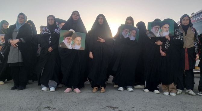 اردوی راهیان نور ام‌البنین منطقه بیرانونداز مزار شهدا تا مرز ایران و عراق