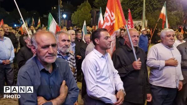 «لبیک یا رسول‌الله»؛ شعار محوری تجمعات شبانه در شب رحلت پیامبر(ص) و شهادت امام حسن(ع) نورآباد