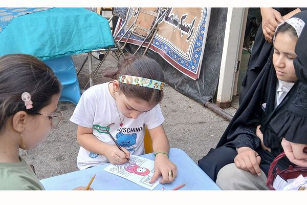 برپایی موکب «عشاق الحسین(ع)» سازمان دانش‌آموزی شهرستانهای تهران در مسیر زائران اربعین