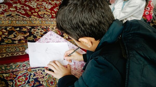 برپایی غرفه کودک در حاشیه نماز جمعه 