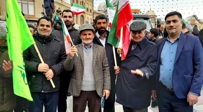 خیابان‌های همدان در ۲۲ بهمن تابلوی تمام‌نمای وحدت ملی