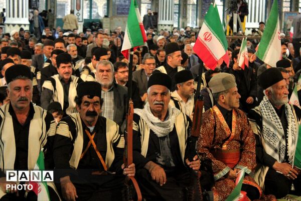 ‌حضور قوم بختیاری در تشییع شهید سجاد نادری