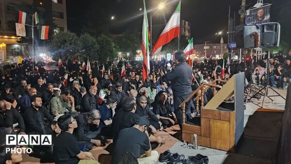 هفتمین شب از مراسم عزاداری امام حسین در حسینیه امام خامنه ای در قاب پانا