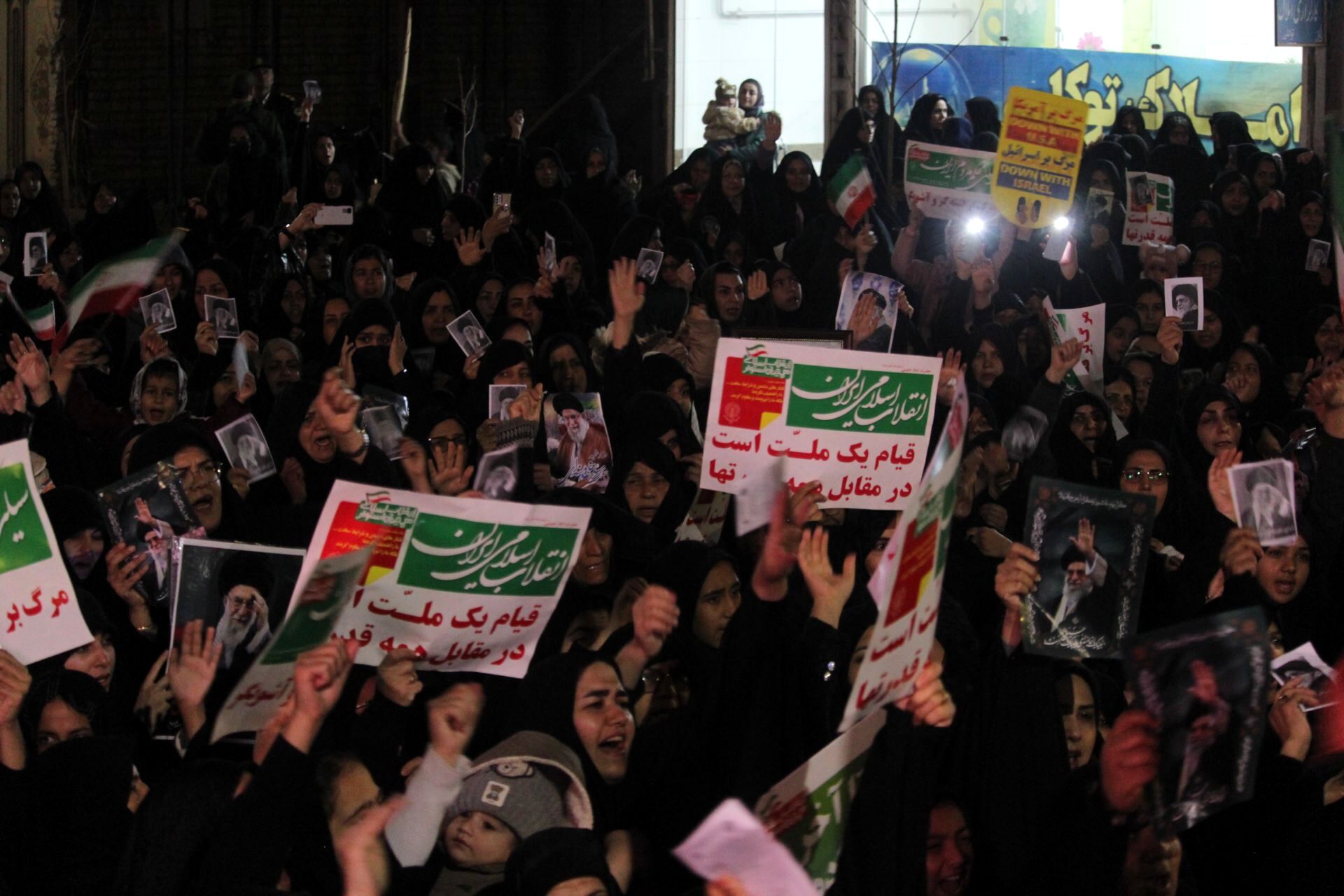 راهپیمایی مردم شهرستان خلیل آباد در پی شهادت جانسوز رهبر معظم انقلاب