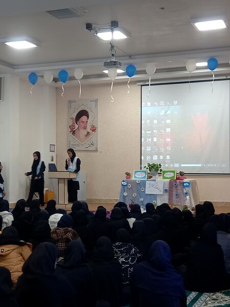 گرامیداشت هفته هوای پاک در دبیرستان دخترانه فرهنگ مرحوم فخرایی