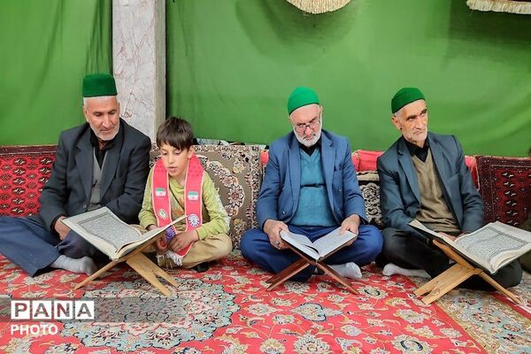 مراسم احیا و عزاداری شب اول قدر در شهر بار نیشابور  