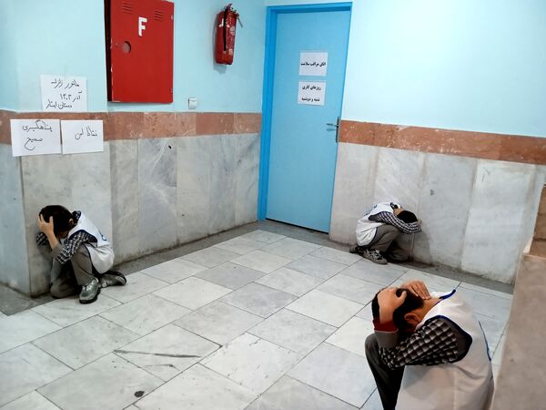 اجرای بیست و ششمین مانور سراسری زلزله در مدارس منطقه پردیس