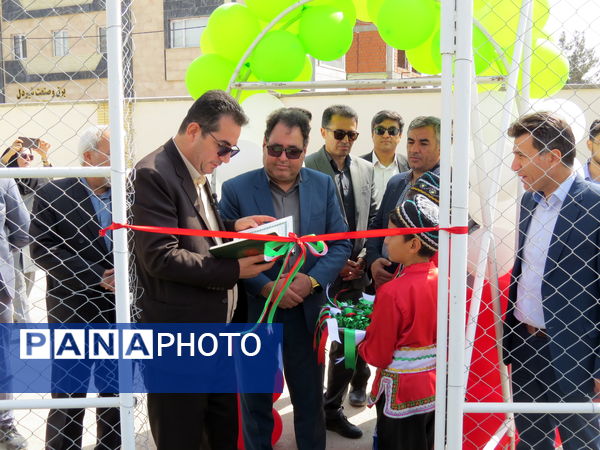 افتتاح زمین چمن مصنوعی آموزشگاه شاهد ولیعصر بجنورد