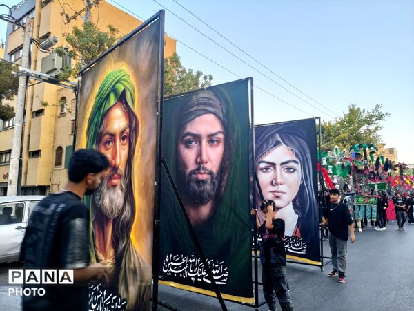  کاروان عظیم نوجوان کربلا در خیابان پروین 