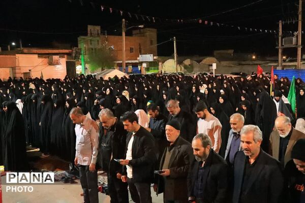 مراسم چله استغاثه و خونخواهی شهدای جنگ رمضان در شهر جعفریه