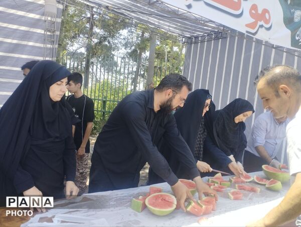  نقش‌آفرینی فعال فرهنگیان پاکدشت در موکب رهبر شهید