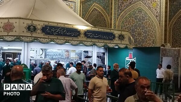 چایخانه حضرت رضا (ع) حرم مطهر رضوی در آخرین روز های هفته اول شهریور ماه ۱۴۰۵ 