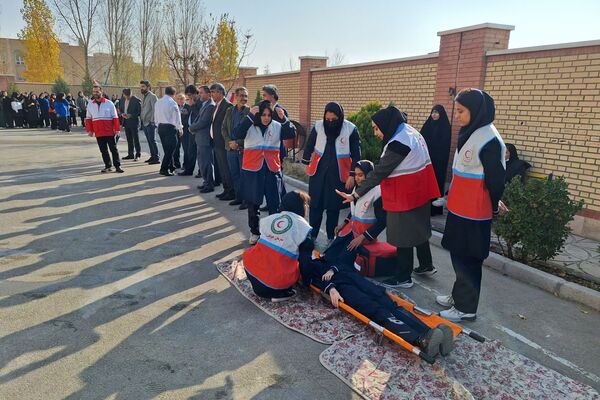 مانور سراسری زلزله و ایمنی در پردیس