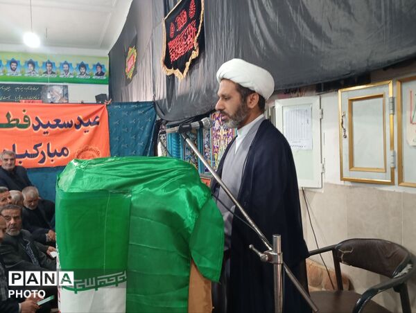 اقامه نماز عید فطر در روستای بلیان کازرون