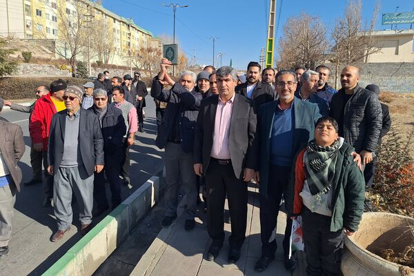 راهپیمایی و همبستگی مردم شهرستان پردیس در محکومیت اقدامات تروریستی