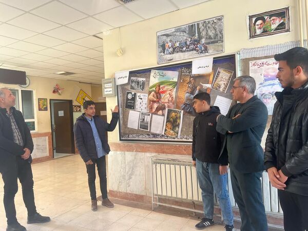 افتتاحیه نمایشگاه مدرسه انقلاب هنرستان فارابی