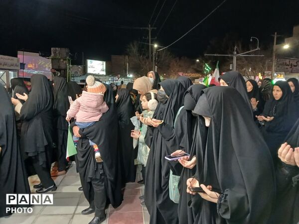 حضور پرشور مردم شهید پرور شهرستان سملقان در اجتماعات شبانه