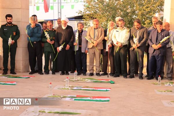 تجدید میثاق با شهدای جعفریه در هفته دفاع مقدس