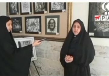 نمایشگاه آثار دستی و هنری دانش‌آموزان هنرستان حضرت زهرا(س) قم