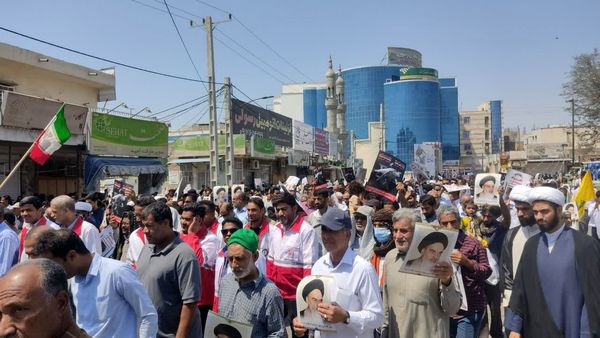 خروش آحاد مردم شهرستان میناب در حمایت از مظلوم فلسطین