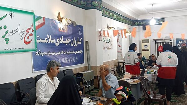 کاروان سلامت و ایستگاه سلامت در شهرستان محمودآباد