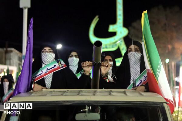 رزمایش دختران جان فدای ایران در گناباد
