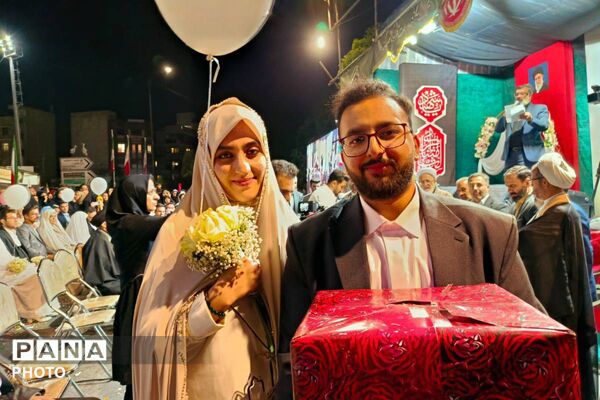 مراسم ازدواج آسان ۴۷ زوج جان فدا در شهرری