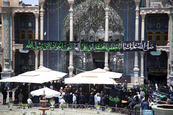 عزاداری سالروز شهادت امام جواد(ع) در حرم حضرت معصومه(س)